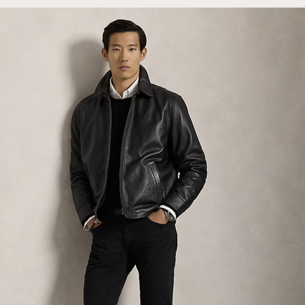 Polo by Ralph Lauren Dark Leather Jacket